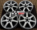 R187A EXCHANGE SERVICE - HONDA CIVIC 4x17" GENUINE 7 SPOKE ANTHRACITE ALLOY WHEELS