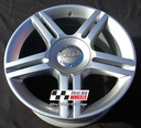 R186S EXCHANGE SERVICE - AUDI A4 B6 4x17" GENUINE 5 TWIN SPOKE SILVER ALLOY WHEELS