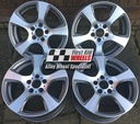 R184DCG EXCHANGE SERVICE - BMW 3 SERIES E90 4x17" GENUINE STYLE 157 GREY DIAMOND CUT ALLOY WHEELS