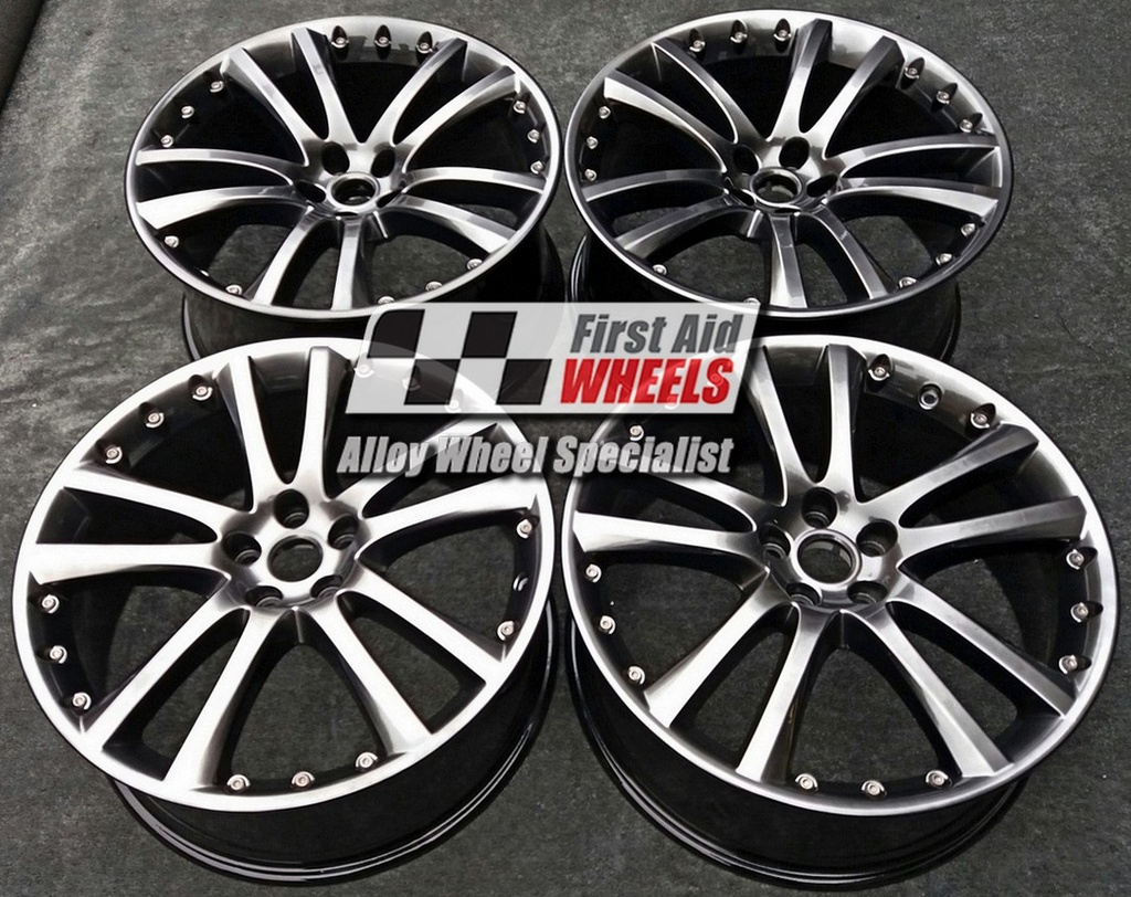 R180SC EXCHANGE SERVICE - JAGUAR XF 4x20" GENUINE SENTA 8.5J SHADOW CHROME REFURBISHED ALLOY WHEELS