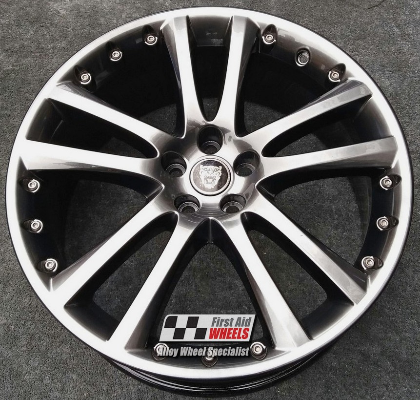 R180SC EXCHANGE SERVICE - JAGUAR XF 4x20" GENUINE SENTA 8.5J SHADOW CHROME REFURBISHED ALLOY WHEELS