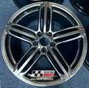 R172SC EXCHANGE SERVICE - AUDI A5 8T S5 4x19" GENUINE SEGMENT SPOKE SHADOW  CHROME ALLOY WHEELS