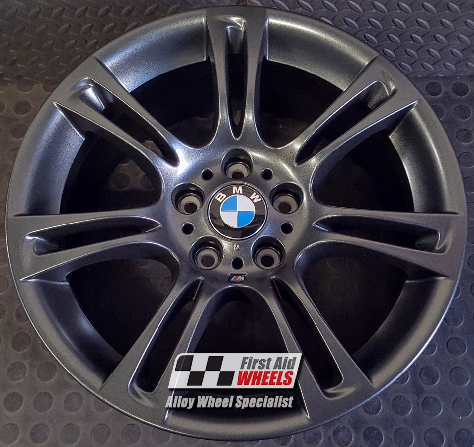 R117LSS EXCHANGE SERVICE - BMW 5 6 SERIES 4x17" GENUINE 350M LOTUS SPARKLE SATIN ALLOY WHEELS