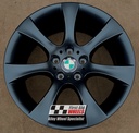 R106SB EXCHANGE SERVICE - BMW 5 SERIES E61 4x18" GENUINE STYLE 124 SATIN BLACK ALLOY WHEELS