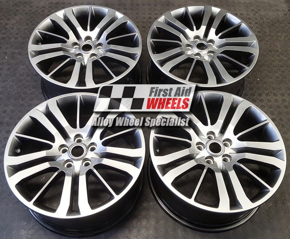 R146SC EXCHANGE SERVICE - RANGE ROVER SPORT HSE 4x20" GENUINE SHADOW CHROME ALLOY WHEELS