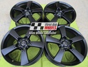 R142SB EXCHANGE SERVICE - MAZDA RX8 4x18" GENUINE 5 SPOKE SATIN BLACK ALLOY WHEELS