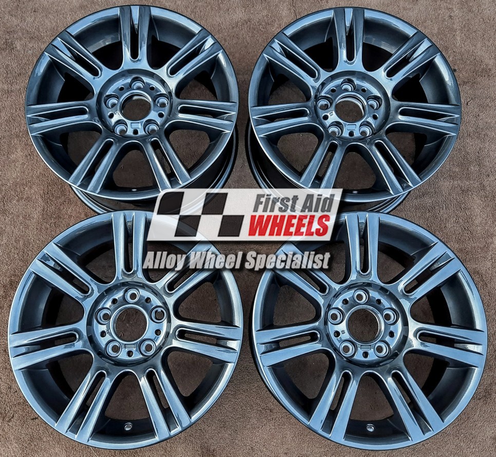 R140OG EXCHANGE SERVICE - BMW 3 SERIES 4x17" GENUINE STYLE 194M ORBIT GREY ALLOY WHEELS