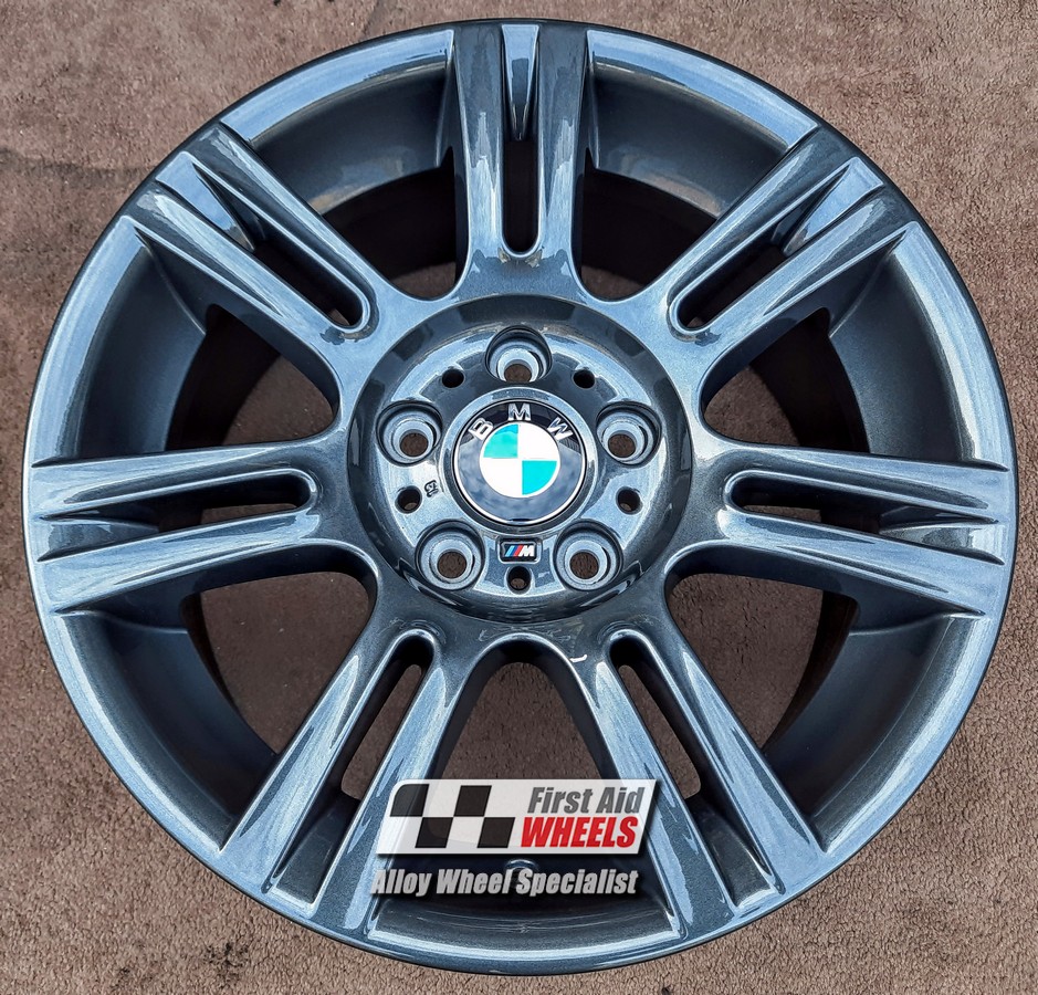 R140OG EXCHANGE SERVICE - BMW 3 SERIES 4x17" GENUINE STYLE 194M ORBIT GREY ALLOY WHEELS