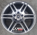 R139G EXCHANGE SERVICE - MERCEDES C-CLASS W204 4x17" AMG GREY ALLOY WHEELS