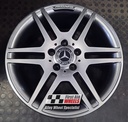 R139SC EXCHANGE SERVICE - MERCEDES C-CLASS W204 4x17" AMG SHADOW CHROME ALLOY WHEELS