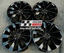 R128GB EXCHANGE SERVICE - VW PASSAT CC 4x18" GENUINE INTERLAGOS GLOSS BLACK ALLOY WHEELS