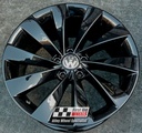 R128GB EXCHANGE SERVICE - VW PASSAT CC 4x18" GENUINE INTERLAGOS GLOSS BLACK ALLOY WHEELS