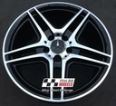 R121DCB EXCHANGE SERVICE - MERCEDES C CLASS 4x18" GENUINE AMG IV GLOSS BLACK DIAMOND CUT ALLOY WHEELS