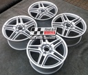 R121S EXCHANGE SERVICE - MERCEDES C CLASS 4x18" GENUINE AMG IV SILVER ALLOY WHEELS