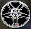 R121SC EXCHANGE SERVICE - MERCEDES C CLASS 4x18" GENUINE AMG IV SHADOW CHROME ALLOY WHEELS