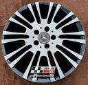 R612DCB EXCHANGE SERVICE - MERCEDES VIANO VITO 4x18" GENUINE GLOSS BLACK DIAMOND CUT ALLOY WHEELS