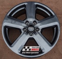 R119CG EXCHANGE SERVICE - AUDI A4 A6 4x18" GENUINE S-LINE 5 SPOKE COARSE GRAPHITE ALLOY WHEELS