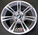 R117S EXCHANGE SERVICE - BMW 5 6 SERIES 4x17" GENUINE 350M SILVER ALLOY WHEELS