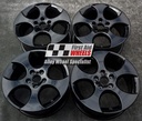 R115GB EXCHANGE SERVICE - VW GOLF MK5 GTI 4x17" GENUINE MONZA DENVER GLOSS BLACK ALLOY WHEELS