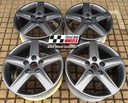 R114A EXCHANGE SERVICE - AUDI A3 8P 4x17" GENUINE 5 SPOKE ANTHRACITE ALLOY WHEELS