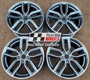 R602DCA EXCHANGE SERVICE - AUDI A3 S3 8V 4x18" GENUINE 5 V SPOKE ANTHRACITE DIAMOND CUT ALLOY WHEELS