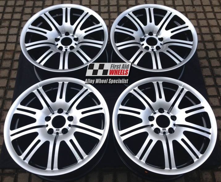 R109DC EXCHANGE SERVICE - BMW E46 M3 4x19" GENUINE STYLE 67M DIAMOND CUT ALLOY WHEELS