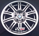 R109SC EXCHANGE SERVICE - BMW E46 M3 4x19" GENUINE STYLE 67M SHADOW CHROME GREY ALLOY WHEELS