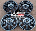 R109BC EXCHANGE SERVICE - BMW E46 M3 4x19" GENUINE STYLE 67M BLACK CHROME ALLOY WHEELS