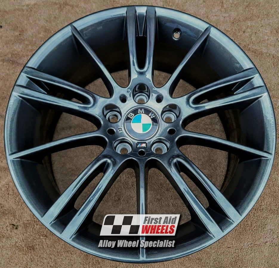 R103CG EXCHANGE SERVICE - BMW 3 SERIES 4x18" GENUINE STYLE 193M MV3 COARSE GRAPHITE ALLOY WHEELS