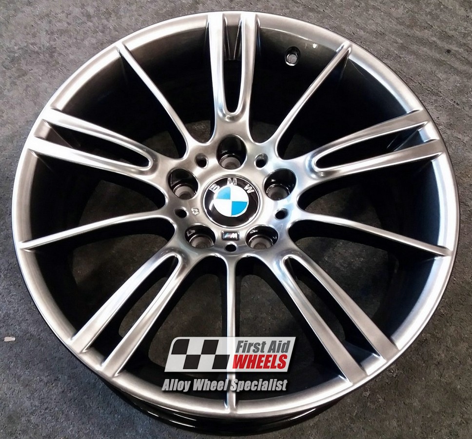 R103SC EXCHANGE SERVICE - BMW 3 SERIES 4x18" GENUINE STYLE 193M MV3 SHADOW CHROME ALLOY WHEELS