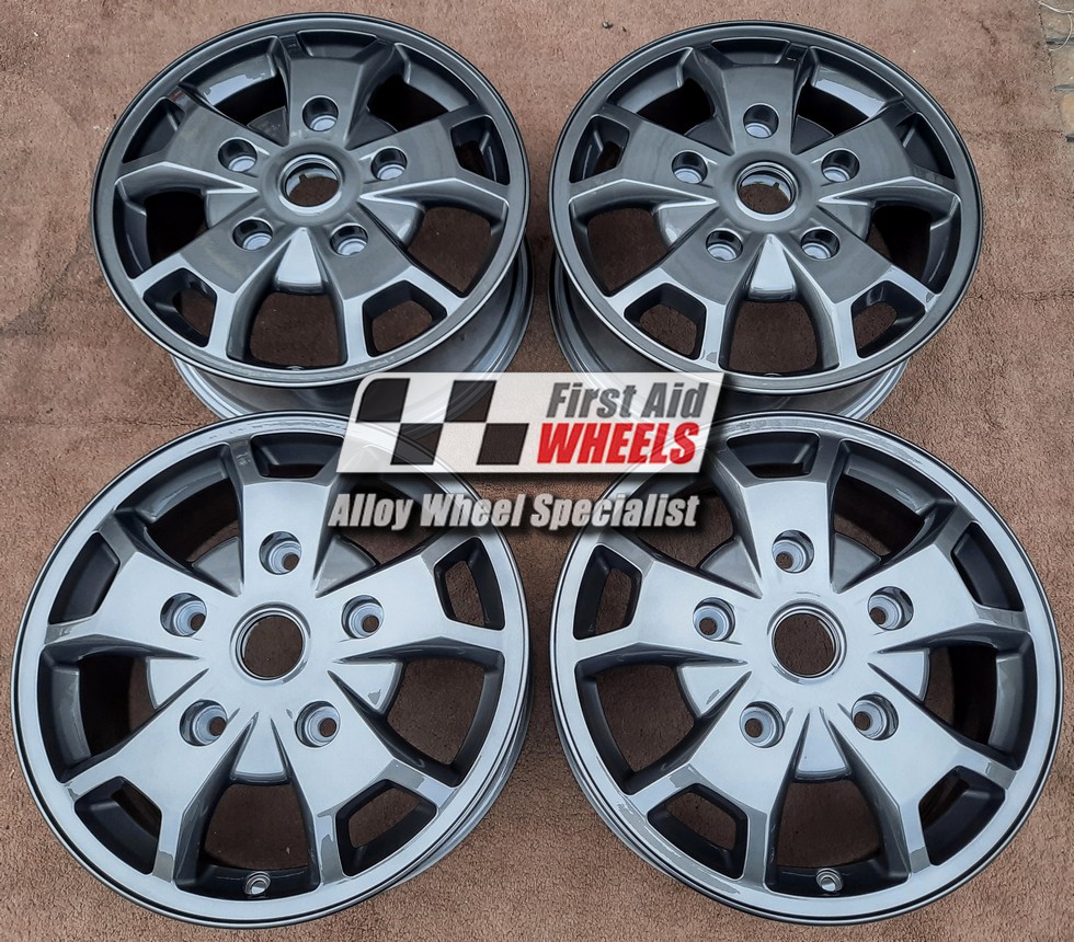 R598G EXCHANGE SERVICE - FORD TRANSIT TOURNEO CUSTOM 4x16" GENUINE ST GREY ALLOY WHEELS