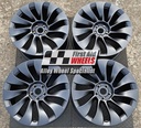 R597SG EXCHANGE SERVICE - TESLA MODEL 3 4x20" GENUINE UBERTURBINE SATIN GREY ALLOY WHEELS