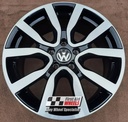 R594GB EXCHANGE SERVICE - VW GOLF MK6 GTI MK7 GTE 4x18" GENUINE SERRON GLOSS BLACK ALLOY WHEELS