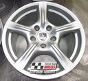 R586S EXCHANGE SERVICE - PORSCHE PANAMERA G1 4x18" GENUINE 5 SPOKE SILVER ALLOY WHEELS