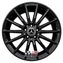 R412GB EXCHANGE SERVICE - MERCEDES A B CLASS CLA 4x18" GENUINE AMG GLOSS BLACK ALLOY WHEELS