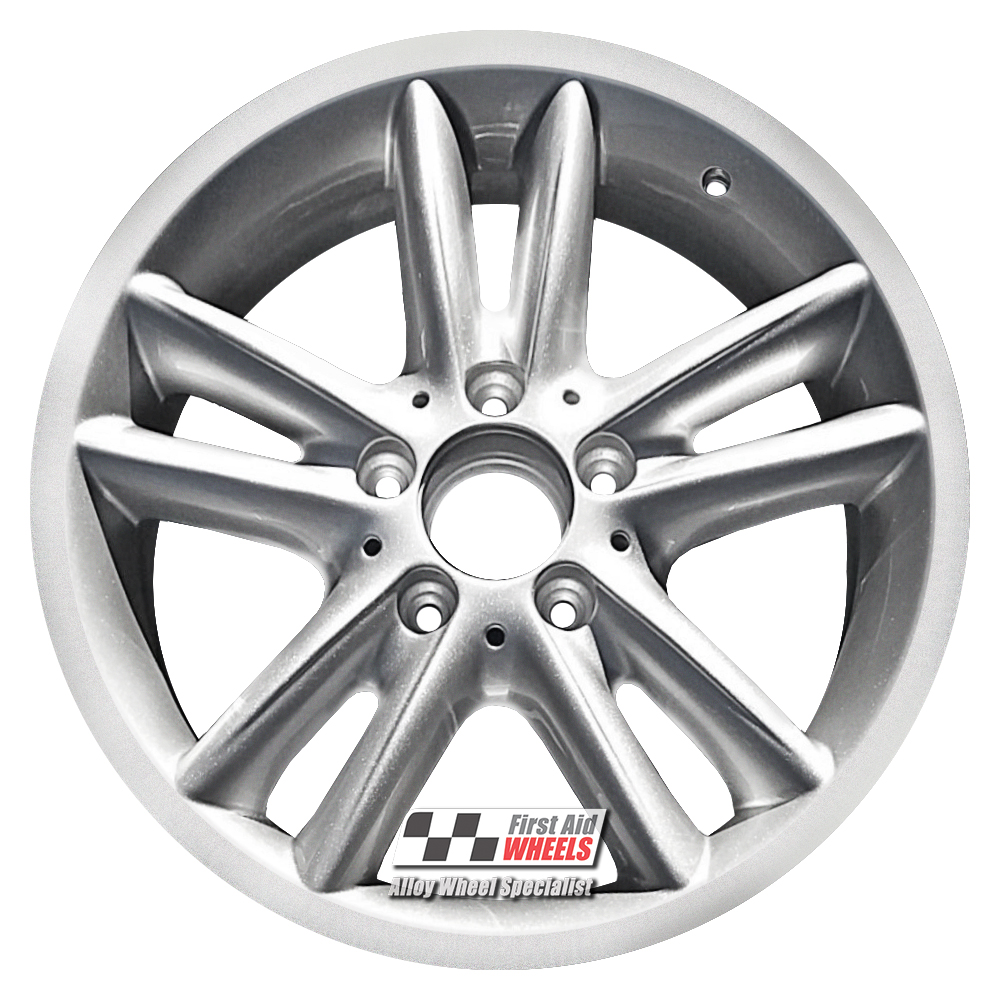 R428S EXCHANGE SERVICE - MERCEDES C CLASS 203 4x16" GENUINE ELECTRA SILVER ALLOY WHEELS