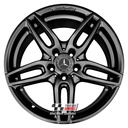 R438SB EXCHANGE SERVICE - MERCEDES A CLASS W176 B CLA 4x18" AMG SATIN BLACK OEM ALLOY WHEELS