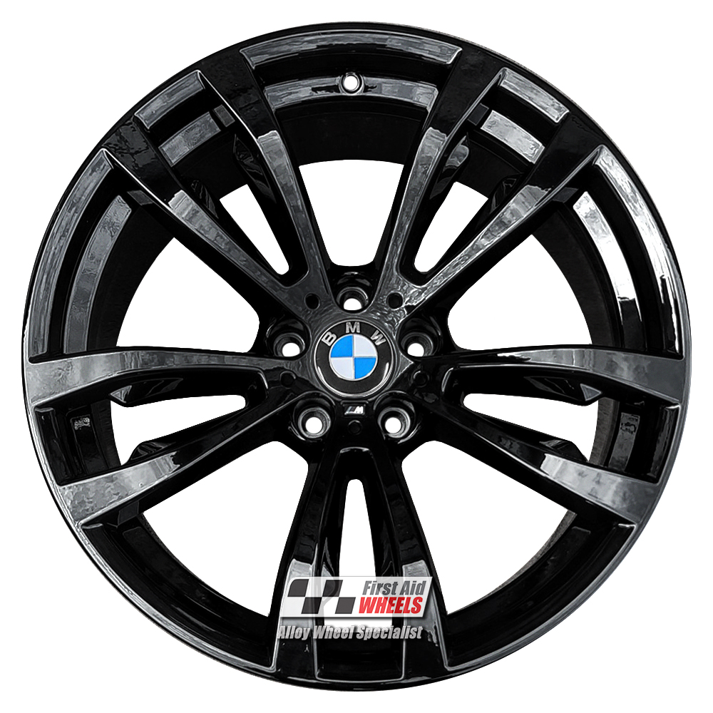 R448GB EXCHANGE SERVICE - BMW X5 F15 X6 F16 4x20" GENUINE STYLE 469M GLOSS BLACK ALLOY WHEELS