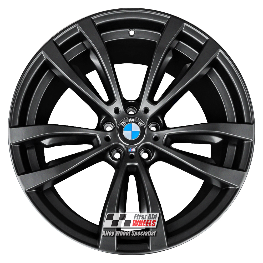 R448SB EXCHANGE SERVICE - BMW X5 F15 X6 F16 4x20" GENUINE STYLE 469M SATIN BLACK ALLOY WHEELS