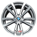 R448DFG EXCHANGE SERVICE - BMW X5 F15 X6 F16 4x20" GENUINE STYLE 469M FERRIC GREY DIAMOND CUT ALLOY WHEELS