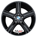 R463GB EXCHANGE SERVICE - BMW 3/4 SERIES 4x17" GENUINE STYLE 393 GLOSS BLACK ALLOY WHEELS