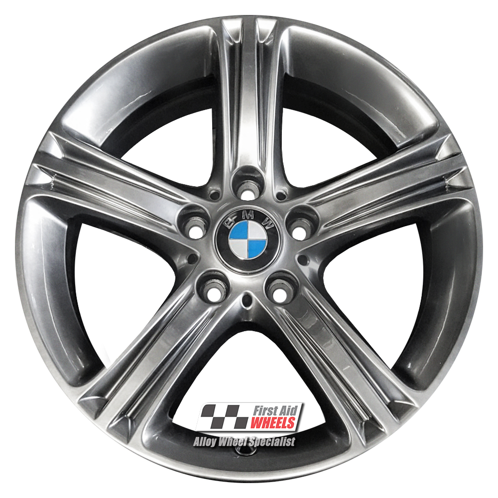 R463SC EXCHANGE SERVICE - BMW 3/4 SERIES 4x17" GENUINE STYLE 393 SHADOW CHROME ALLOY WHEELS