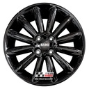 R483GB EXCHANGE SERVICE - MINI COOPER S 4x17" GENUINE R116 GLOSS BLACK ALLOY WHEELS