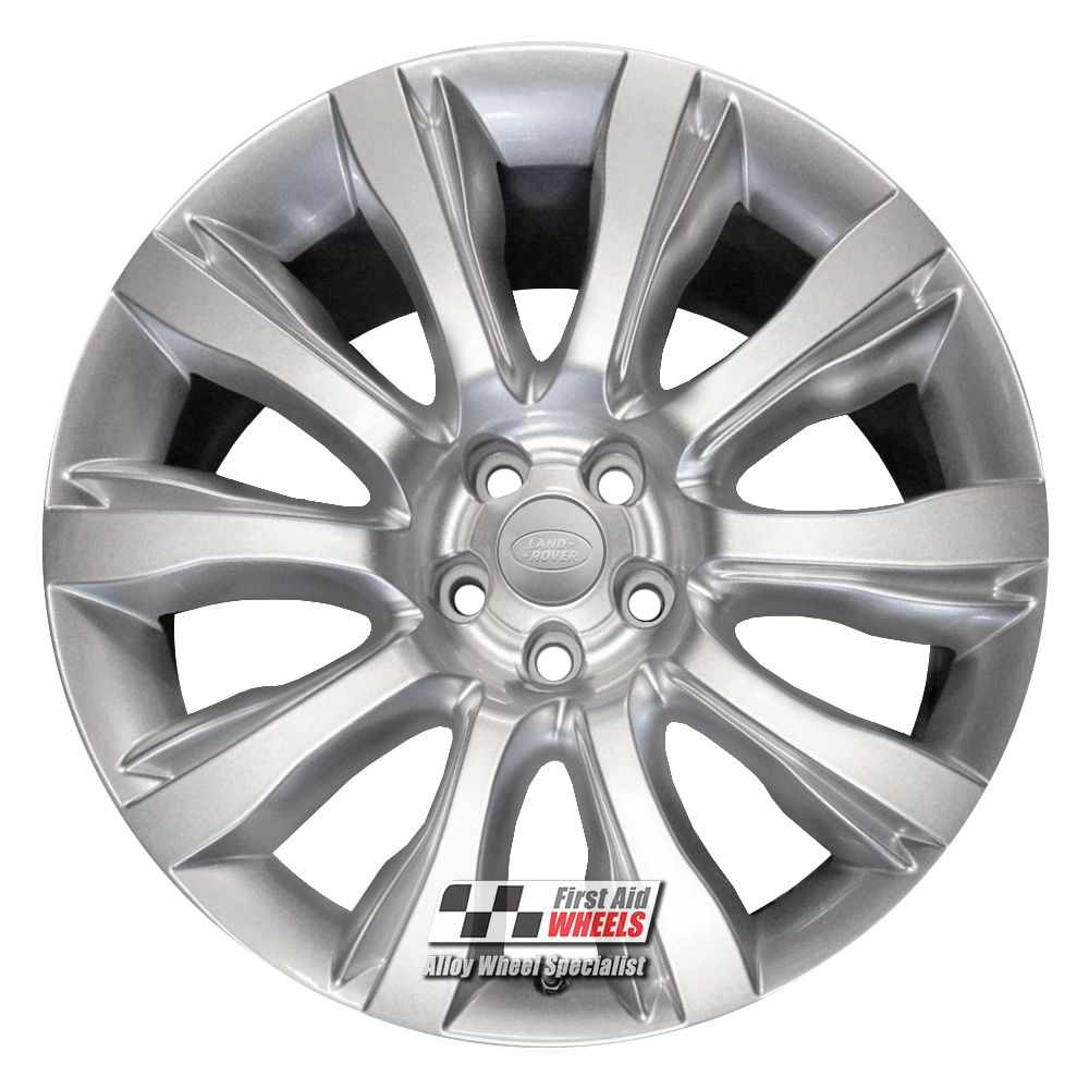 R484S EXCHANGE SERVICE - RANGE ROVER L405 4x21" GENUINE STYLE 5 SILVER ALLOY WHEELS