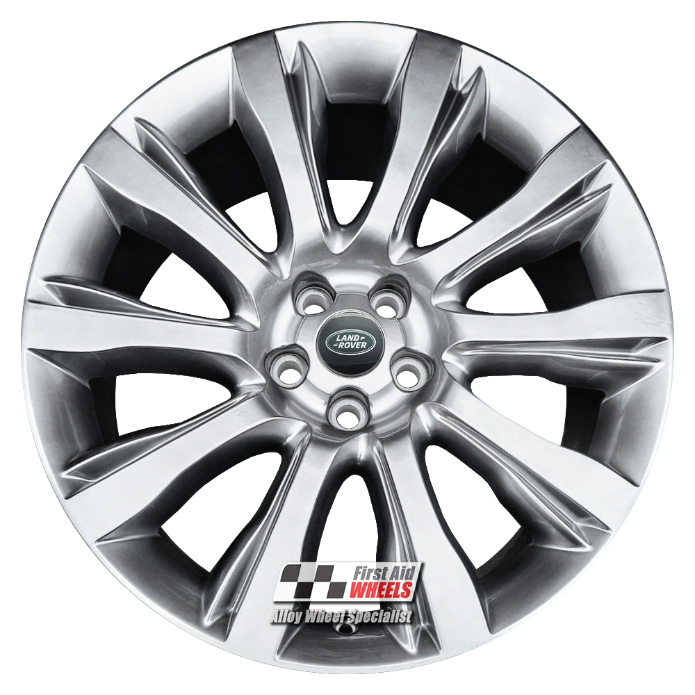 R484SC EXCHANGE SERVICE - RANGE ROVER L405 4x21" GENUINE STYLE 5 SHADOW CHROME ALLOY WHEELS