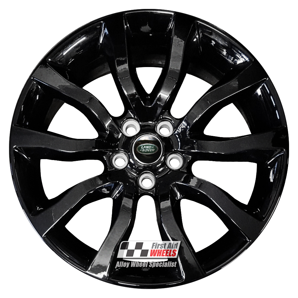 R513GB EXCHANGE SERVICE - RANGE ROVER SPORT 4x20" GENUINE STYLE 5020 GLOSS BLACK ALLOY WHEELS