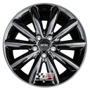 R519GB EXCHANGE SERVICE - MINI COOPER S 4x17" GENUINE 499 COSMOS GLOSS BLACK ALLOY WHEELS