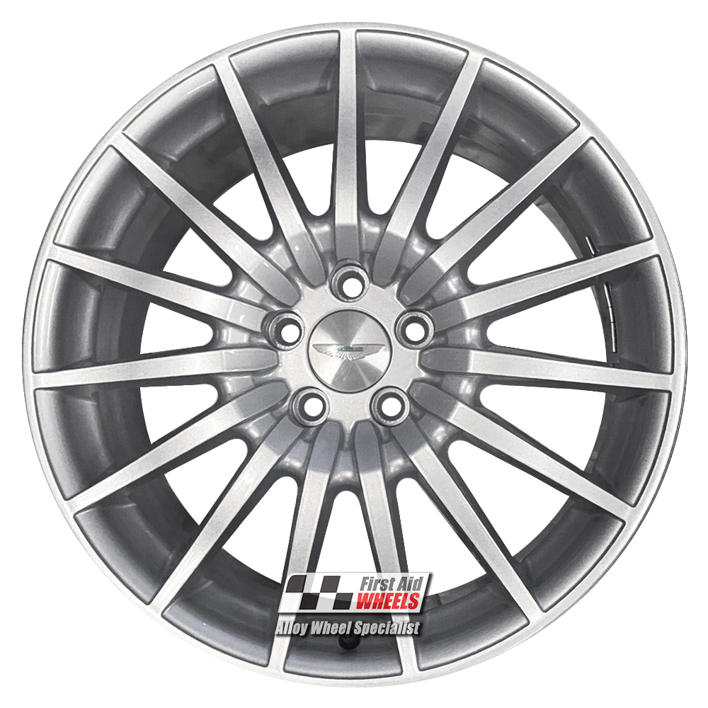 R553DCG EXCHANGE SERVICE - ASTON MARTIN DB9 VANTAGE 4x19" GENUINE 15 SPOKE SILVER ALLOY WHEELS