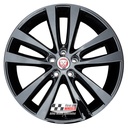 R557BG EXCHANGE SERVICE - JAGUAR XE R 4x19" GENUINE VENOM GLOSS BLACK ALLOY WHEELS