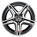 R559DBS EXCHANGE SERVICE - MERCEDES A B CLASS CLA 4x18" GENUINE AMG SATIN BLACK DIAMOND CUT ALLOY WHEELS